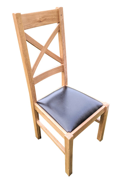 Cross Back Dining Chair - Blonde range