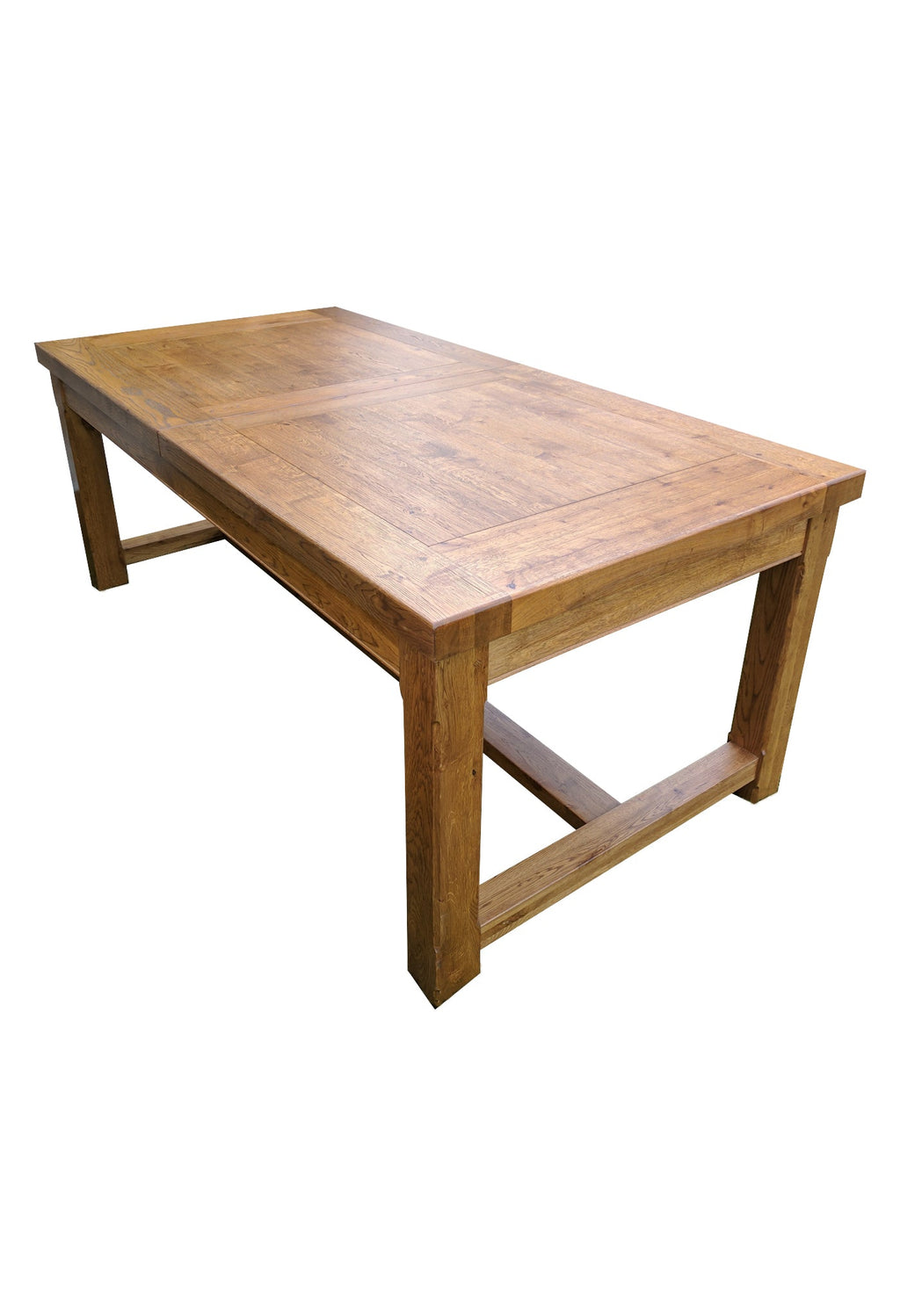 Empire Classic Grand Solid Oak Extending Dining Table in Tudor Oak