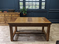 Empire Classic solid oak extending dining table - Tudor Oak Range