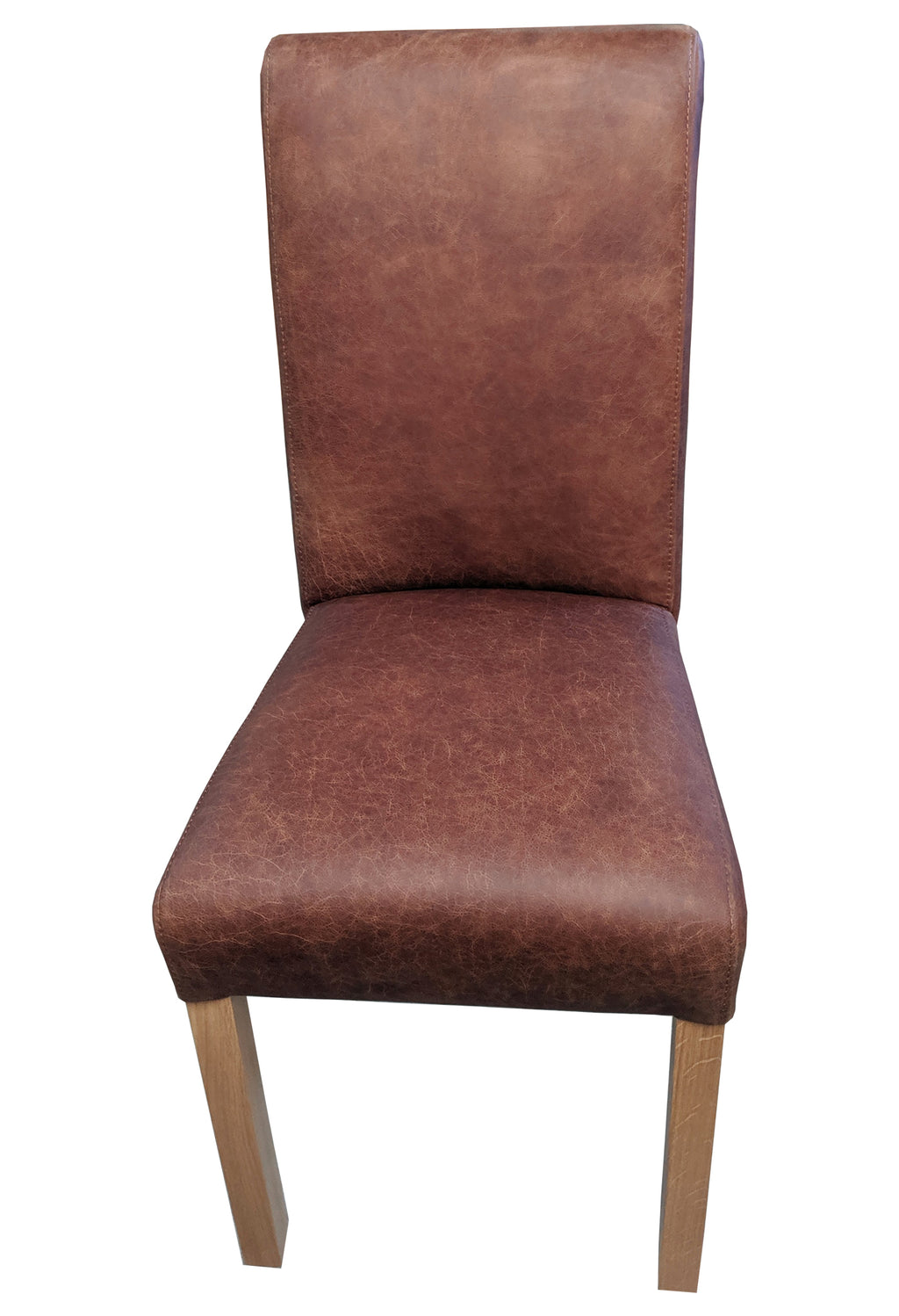Arundel Ingrassato leather rollback oak chair