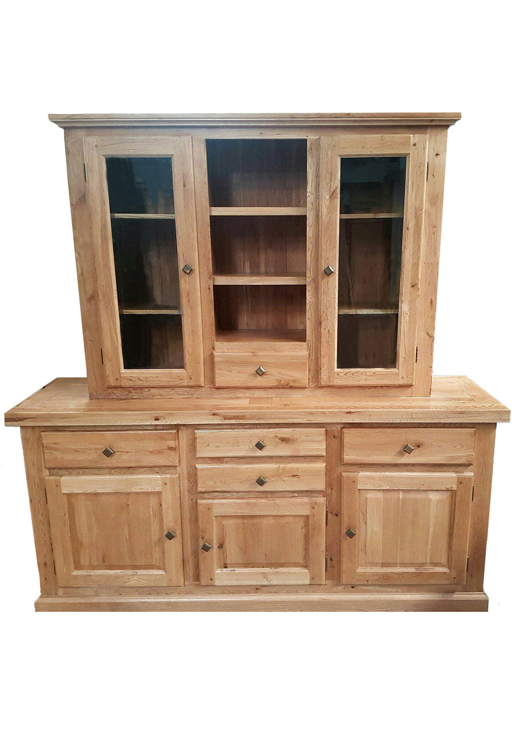 Variation - Empire Manor oak sideboard with dresser - Blonde range