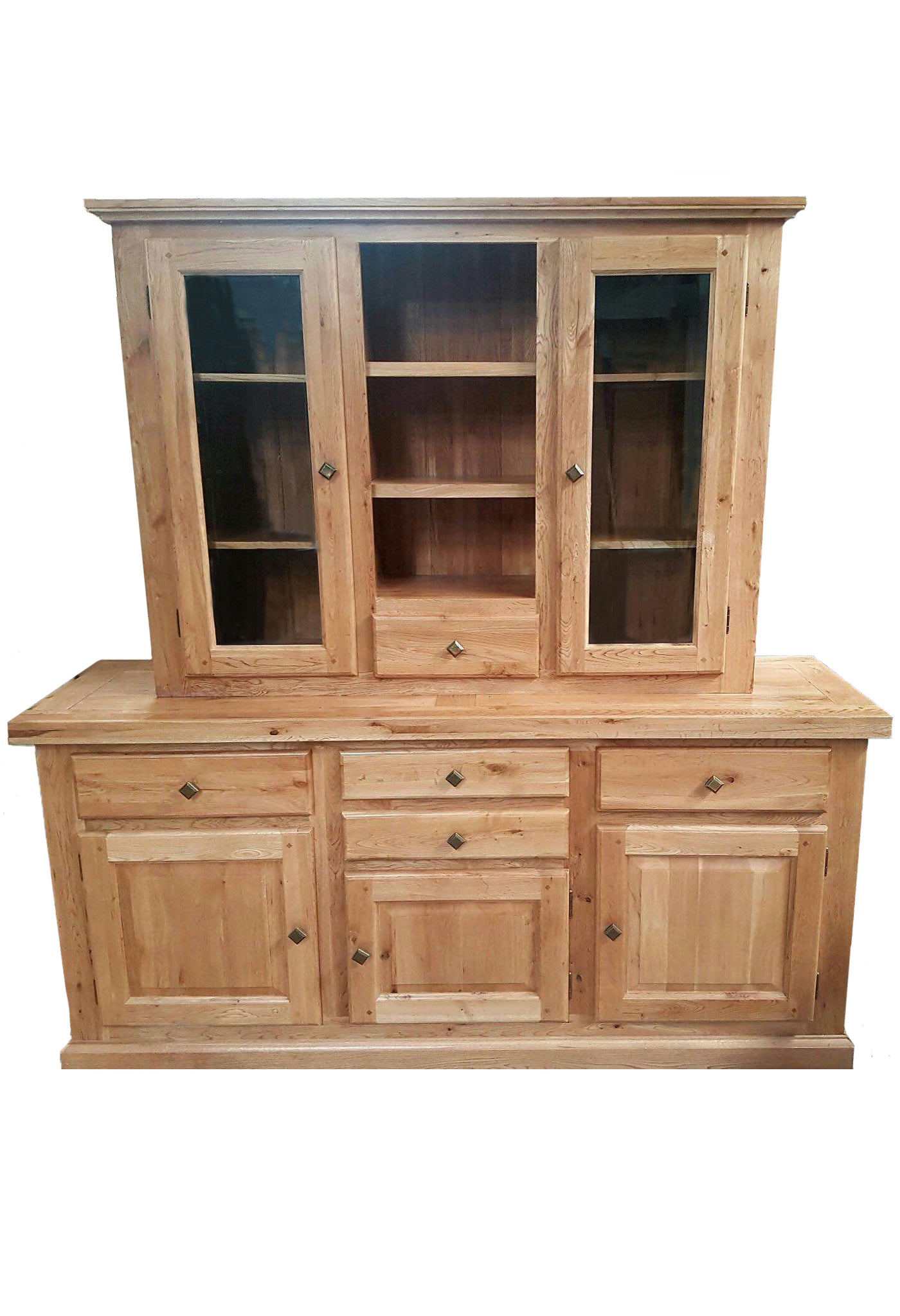 Variation - Empire Manor oak sideboard with dresser - Blonde range