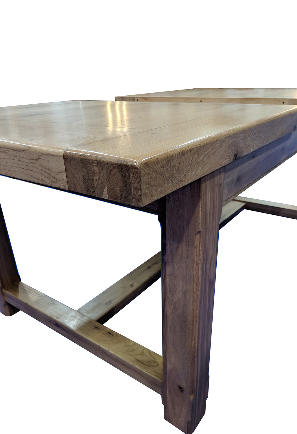 Empire Classic solid oak extending dining table - Blonde Oak Range