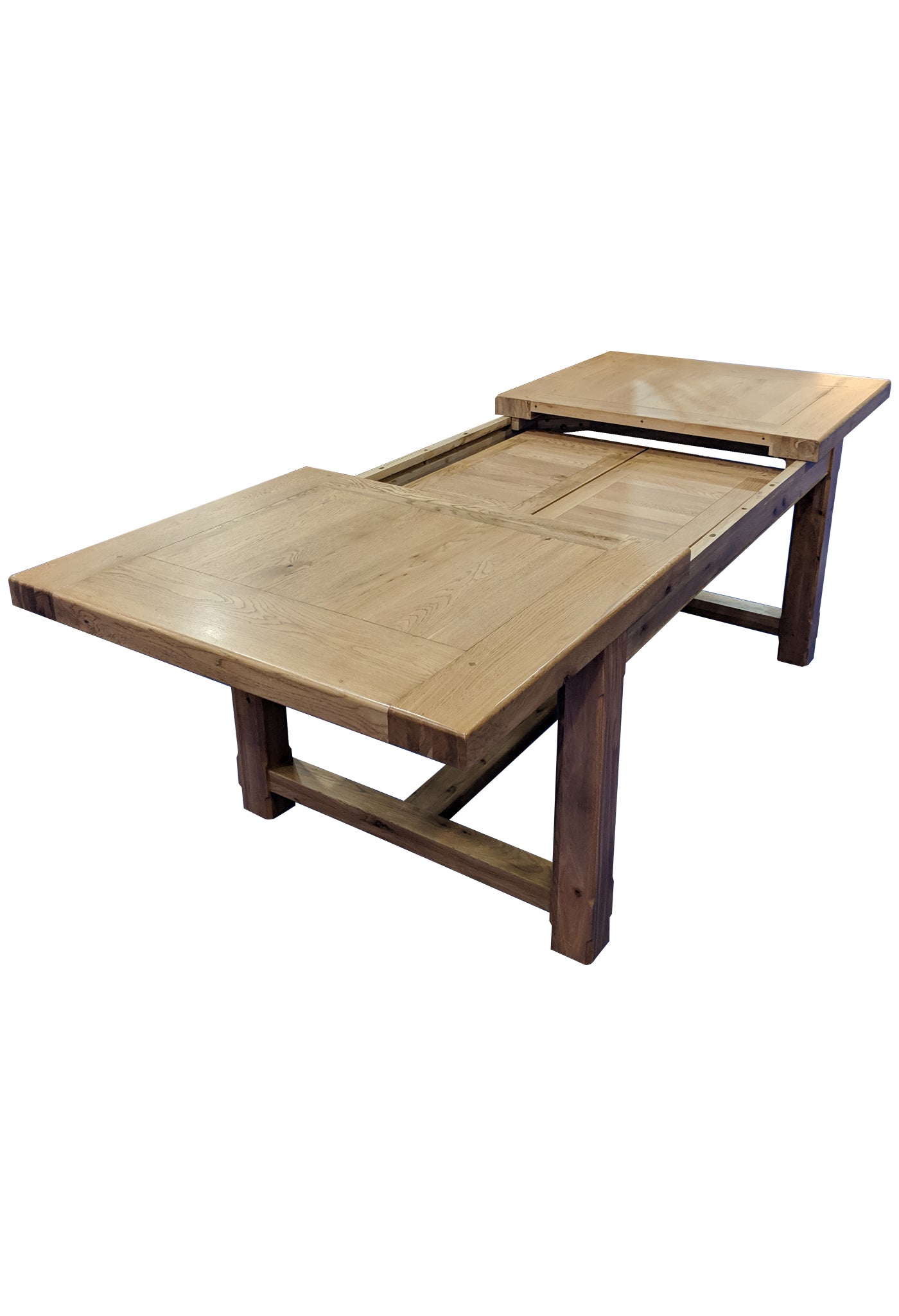 Empire Classic solid oak extending dining table - Blonde Oak Range