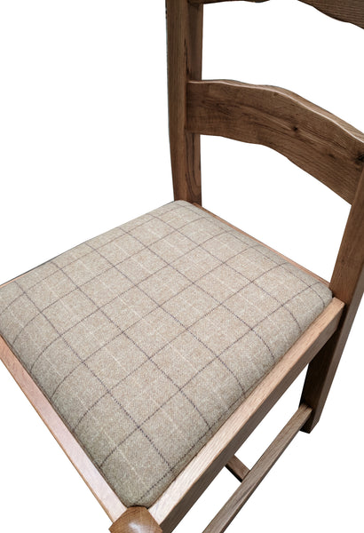 Ladder Back Dining Chair - Tudor Oak range