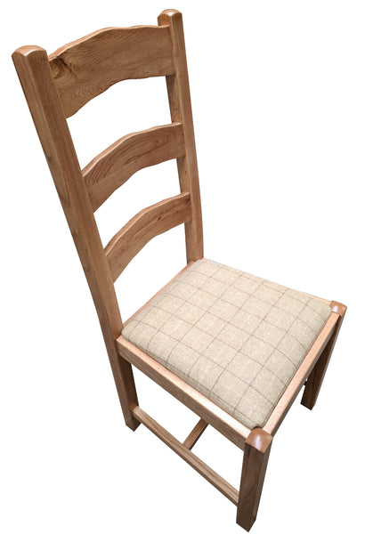 Ladder Back Dining Chair - Tudor Oak range