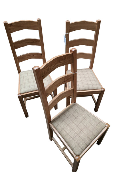 Ladder Back Dining Chair - Tudor Oak range