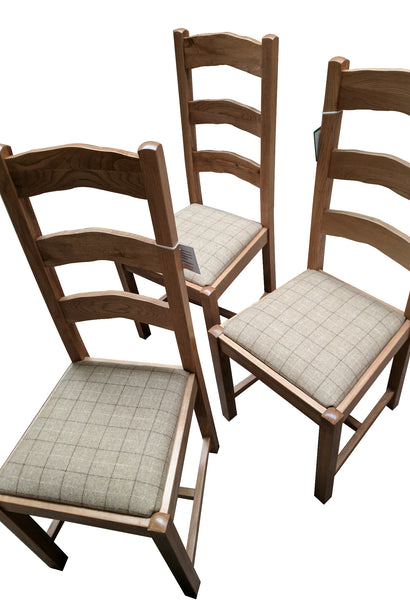 Ladder Back Dining Chair - Tudor Oak range