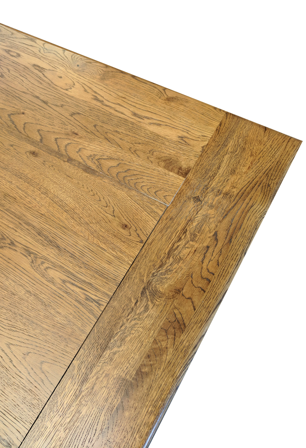 Empire X Leg Solid Oak extending Dining Table - Tudor oak range