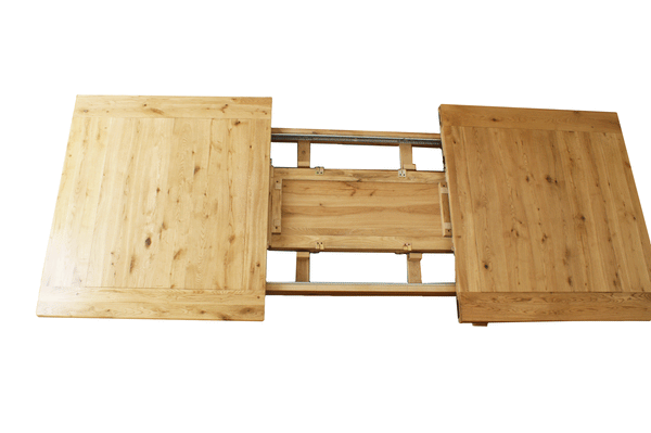 Empire X Leg Solid Oak extending Dining Table - Blonde range