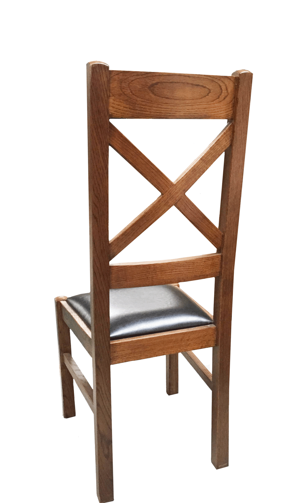 Cross Back Dining Chair - Tudor Oak range