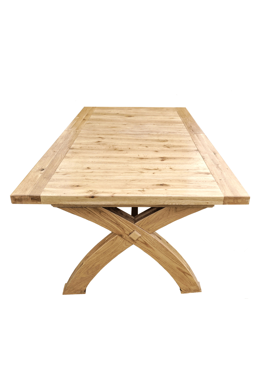 Empire X Leg Solid Oak extending Dining Table - Blonde range